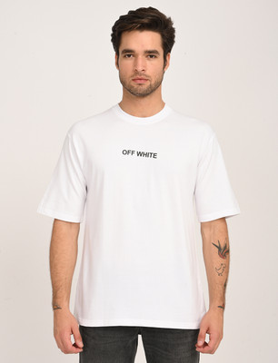 BLVNK Solid Men Round Neck White T-Shirt