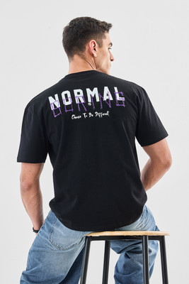 Snitch Graphic Print Men Crew Neck Black T-Shirt