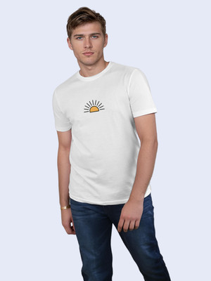High on Soda Graphic Print Men Round Neck White T-Shirt