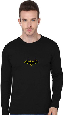 ENZIKO Printed Men Round Neck Black T-Shirt