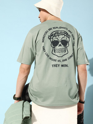 DIFFERENCE OF OPINION Graphic Print Men Round Neck Grey T-Shirt