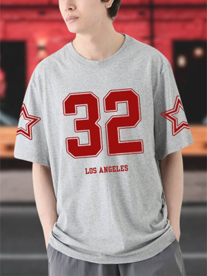Cool Plus Printed Men Round Neck Grey T-Shirt