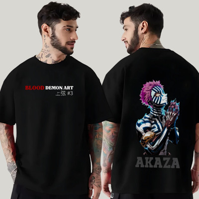 LYNX CLUB Graphic Print, Typography Men Round Neck Black T-Shirt
