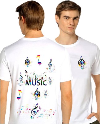 HamsaMART.com Printed Men Round Neck White T-Shirt