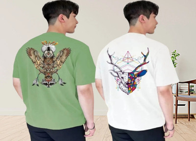 xpecto style Graphic Print Men Round Neck White T-Shirt