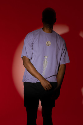 HouseOfCommon Printed Men Round Neck Purple T-Shirt