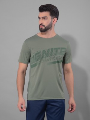 Force NXT Solid Men Round Neck Green T-Shirt