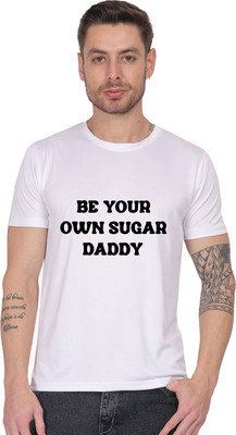 AZAADGARMENT Graphic Print Men Round Neck White T-Shirt