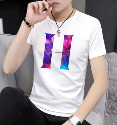 GPGARMNETS Printed Men Round Neck White T-Shirt