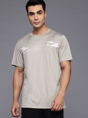 HRX by Hrithik Roshan Printed Men Round Neck Grey T-Shirt