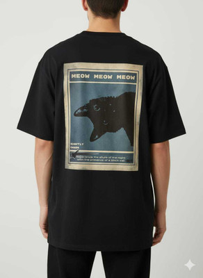 ONLY ORIGNALS Printed Men Crew Neck White, Beige T-Shirt