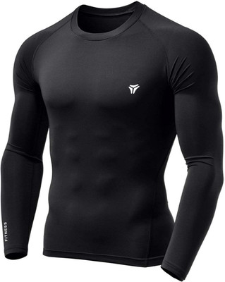 Kyk Solid Men Round Neck Black T-Shirt