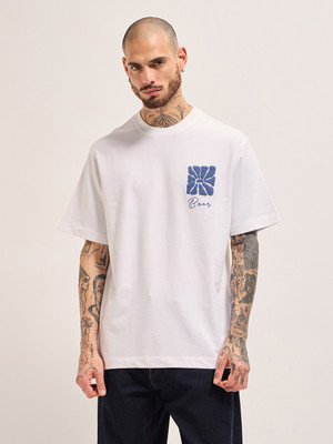 THE BEAR HOUSE Graphic Print Men Round Neck White T-Shirt