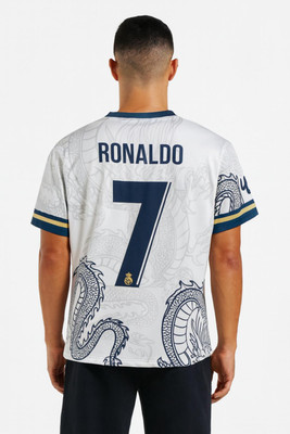 rjm Printed Men Round Neck White T-Shirt