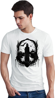 Seek Buy Love Printed Men Round Neck White T-Shirt