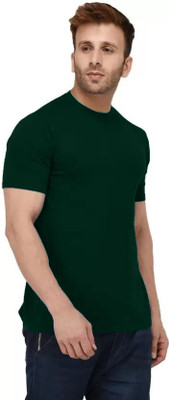 Lakshya Fashions Solid Men Round Neck Multicolor T-Shirt