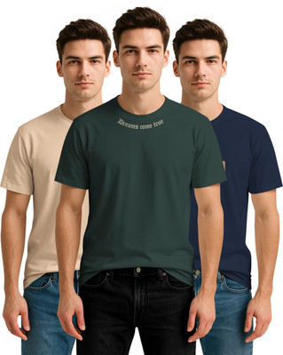 Bullmer Printed Men Round Neck Multicolor T-Shirt