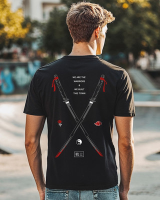 BEWAKOOF Printed Men Round Neck Black T-Shirt