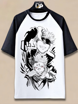 Wayup Graphic Print Men Round Neck White T-Shirt