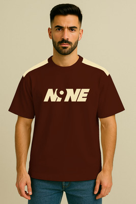 Culish Trend Graphic Print Men Round Neck Maroon T-Shirt