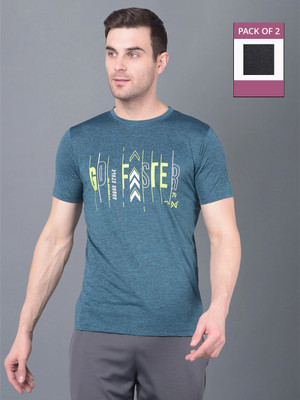 Force NXT Printed Men Round Neck Multicolor T-Shirt