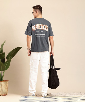 Mast & Harbour Printed Men Round Neck Black T-Shirt