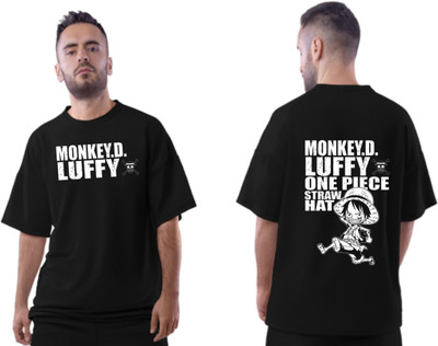 Be Crazyy Printed Men Round Neck Black T-Shirt