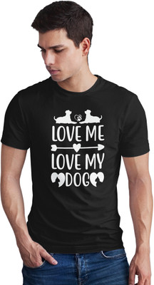 Seek Buy Love Printed Men Round Neck Black T-Shirt