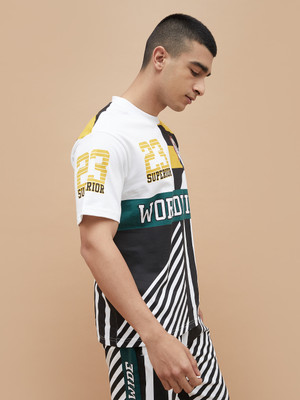 Fame Forever by Lifestyle Printed Men Round Neck White T-Shirt