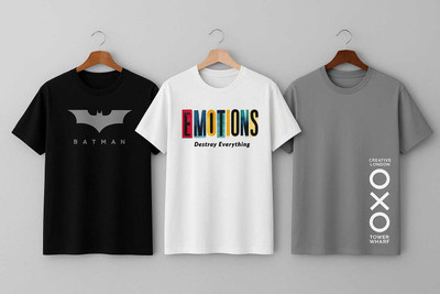 CONVENTIONAL ATTITUDE Printed, Typography Men Round Neck White, Black, Grey T-Shirt