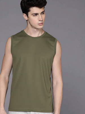 Jangoboy Solid Men Round Neck Grey T-Shirt