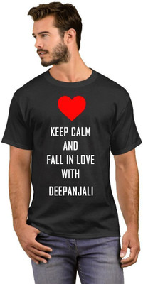 GNS Nationnal Printed Men Round Neck White, Black T-Shirt