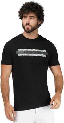 Zvezda Printed Men Round Neck Black T-Shirt