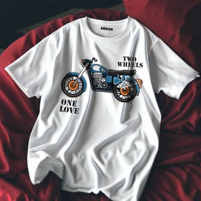 Pling Bling Printed Men Round Neck White T-Shirt