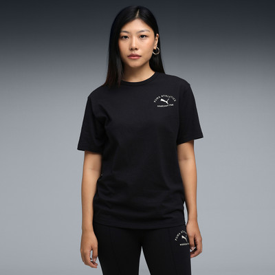 PUMA Solid Women Round Neck Black T-Shirt