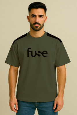 Culish Trend Printed Men Round Neck Grey T-Shirt