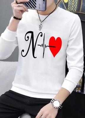 KUHU COLLECTION Typography Men Round Neck White T-Shirt