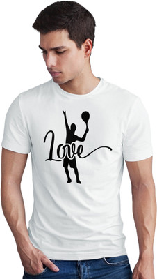 Seek Buy Love Printed Men Round Neck White T-Shirt