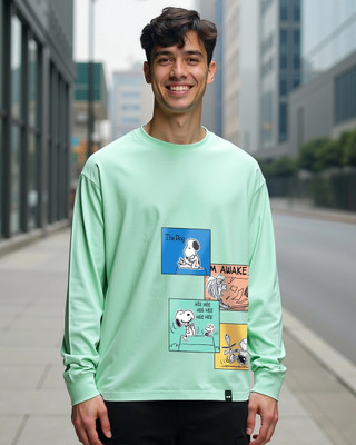 BEWAKOOF Graphic Print Men Round Neck Green T-Shirt