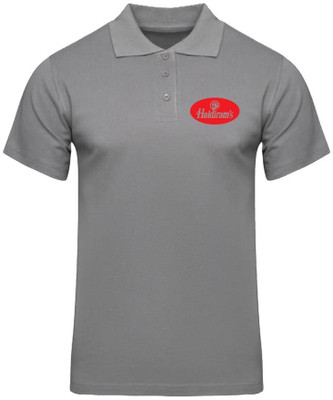 PrintHolic Printed Men Round Neck Grey T-Shirt