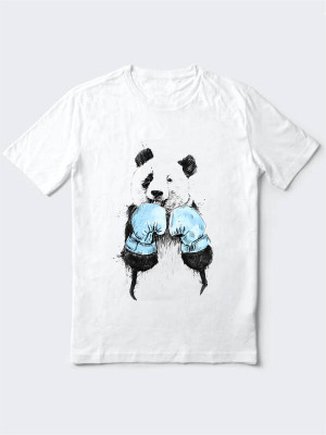 HamsaMART.com Printed Men Round Neck White T-Shirt