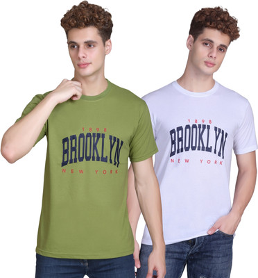 Zeffit Printed Men Round Neck Multicolor T-Shirt