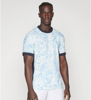 privic Printed Men Round Neck Blue T-Shirt