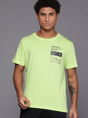 HRX by Hrithik Roshan Printed Men Round Neck Green T-Shirt