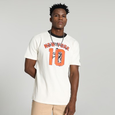 PUMA Printed, Typography Men Round Neck White T-Shirt