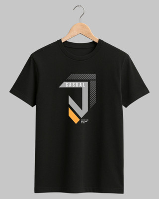 Magneto Printed Men Crew Neck Black T-Shirt