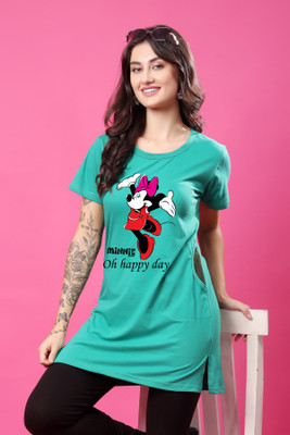 CORSICA Graphic Print Women Round Neck Blue T-Shirt