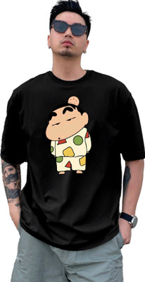 BELTLY Graphic Print, Printed Men Round Neck Black T-Shirt