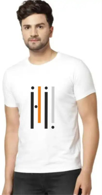 TDFASHIONNS Printed Men Round Neck White T-Shirt