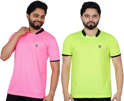 La Milano Printed Men Round Neck Light Green T-Shirt